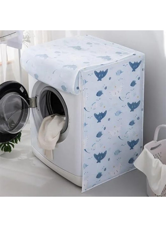 Two-piece washing machine cover set, 85 x 60 x 60 cm – High-quality material to protect and preserve your washing machine from dust and water - Image 1